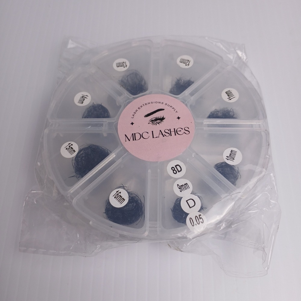 MDC Lashes 8D 1000‎ Promade Volume Fans D Curl 0.05 Mixed 9-16mm Lash Extensions